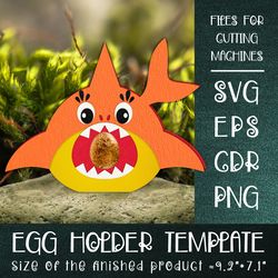 baby shark | easter egg holder template