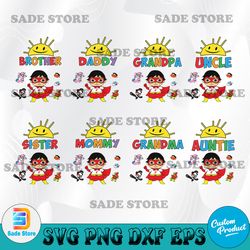 Bundle family birthday girl svg, Cricut, svg files, File For Cricut, For Silhouette, Cut File, Dxf, Png, Svg, Digital