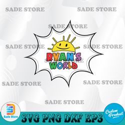 ryan's world svg, svg, cricut, svg files, file for cricut, for silhouette, cut file, dxf, png, svg, digital download