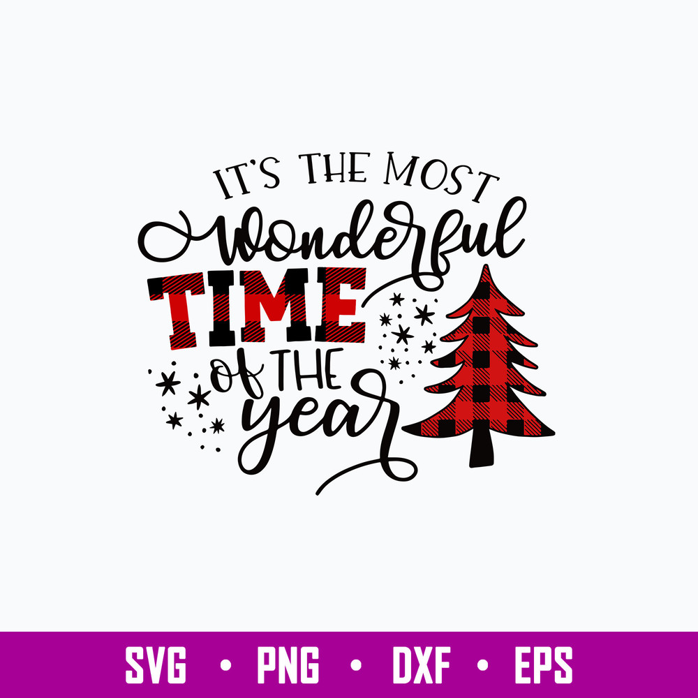 It_s the most wonderful time Of The Year Svg, Christmas Svg, Png Dxf Eps File.jpg