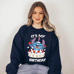it's my birthday sweatshirt, stitch sweatshirt, disney birthday sweatshirt, stitch party toddler gift, disney birthday s