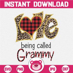 Love Is Being Called Grammy Digital Design PNG - Valentines Day Sublimation Download - Mothers Day - Heat Transfer Print