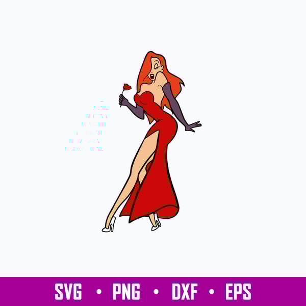 Jessica Rabbit Svg, Jessica Svg, Disney Svg, Png Dxf Eps Fil | Inspire ...