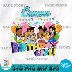 gracie's corner birthday girl svg, gracies corner birthday svg,ballons and  banners svg, png, dxf, digital download