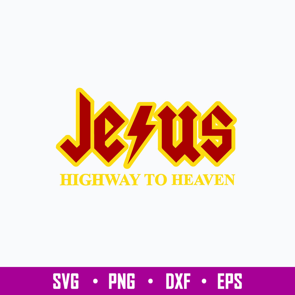 Jesus Hightway To Heaven Svg, Jesus Svg, Png Dxf Eps File.jpg