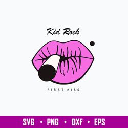 Kid Rock First Kiss Lips Smoking Svg, Lip Svg, Png Dxf Eps File