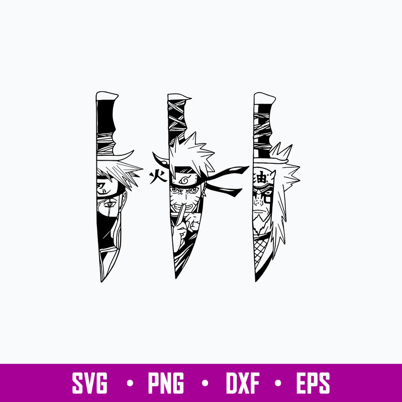Knives Anime Naruto Characters Svg, Naruto Svg, Anime Svg, Png Dxf Eps File.jpg