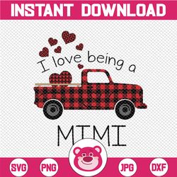 i love being a mimi car heart buffalo plaid png png,  png, car gigi png  png  instant download - png printable  - digita