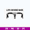 Life Behind Bars Bicycle Svg, Skeleton Svg, Png Dxf Eps File.jpg