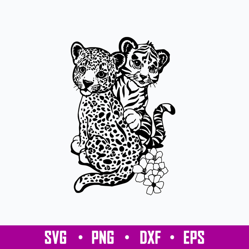 Lisa Frank Tiger Svg, Animal Svg, Png Dxf Eps File.jpg