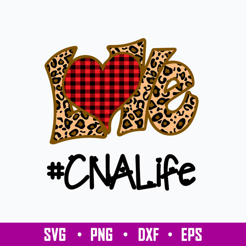 Love CNA Life Svg, Love Leopard Svg, Png Dxf Eps File.jpg