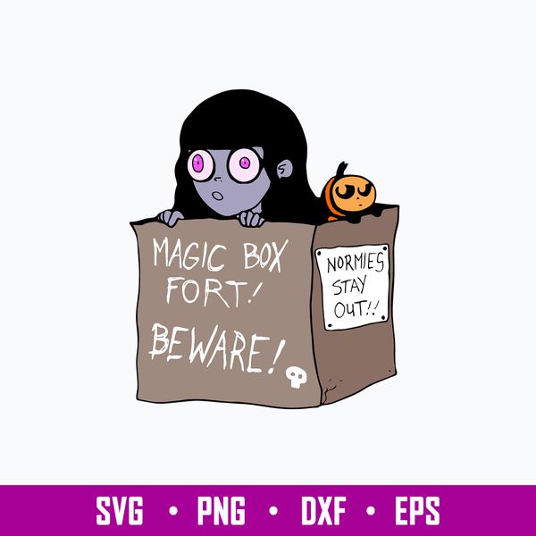 Magic Box Fort Normies Stay Out Svg, Halloween Svg, Png Dxf Eps File.jpg