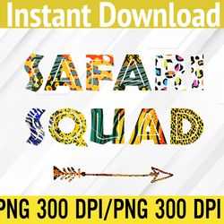 Safari Squad African Family Vacation Summer  PNG, Digital Download