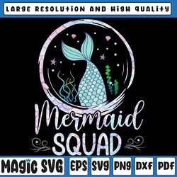 mermaid birthday squad party girls women mermaid png, mermaid squad png, easter bunny, digital download