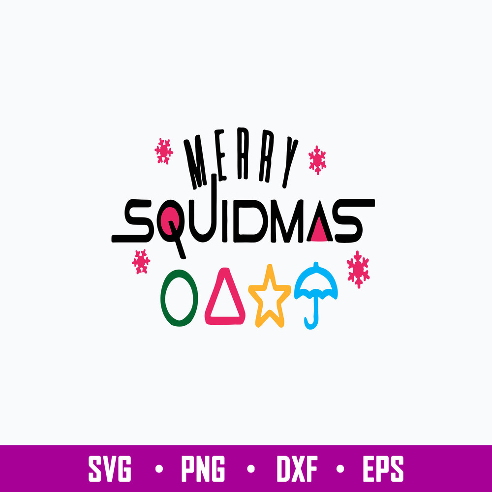 Merry Squidmas Time To Play Svg, Squis Game Svg, Christmas Svg, Png Dxf Eps File.jpg