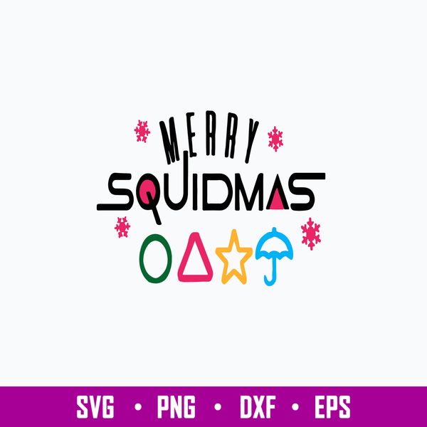 Merry  Squidmas Time To Play Svg, Squis Game Svg, Christmas Svg, Png Dxf Eps File.jpg
