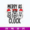 Merry as Cluck Svg, Funny Animal Svg, png dxf Eps File.jpg