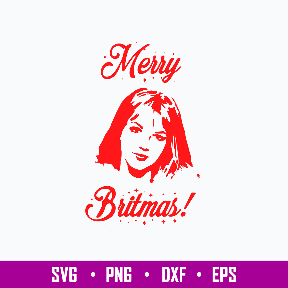 Merry Britmas Britney Spears Svg, Briney Svg, Png Dxf Eps File.jpg