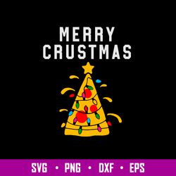 Merry Crustmas Pizza Lover Xmas Svg, Christmas Svg, Png Dxf Eps File