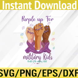 hands purple up day for military kids child purple up 2022 svg, eps, png, dxf, digital download