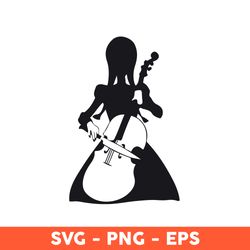 wednesday playing cello svg, wednesday addams png, wednesday svg, wednesday x knife - download file
