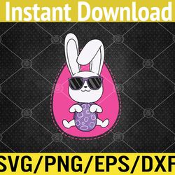 Happy Easter Bunny Egg Hunt Expert  Svg, Eps, Png, Dxf, Digital Download