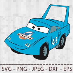 Cars 3  Dinoco  SVG  PNG JPEG  DXF Digital for Silhouette Studio Cricut Design