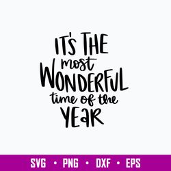 most wonderful time of the year svg, png dxf eps file