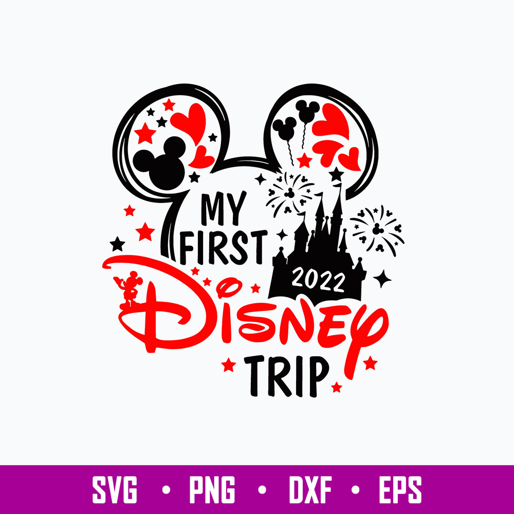 Mouse My First Trip to Castle Svg,  Mickey Mouse Svg,  Png Dxf Eps File.jpg