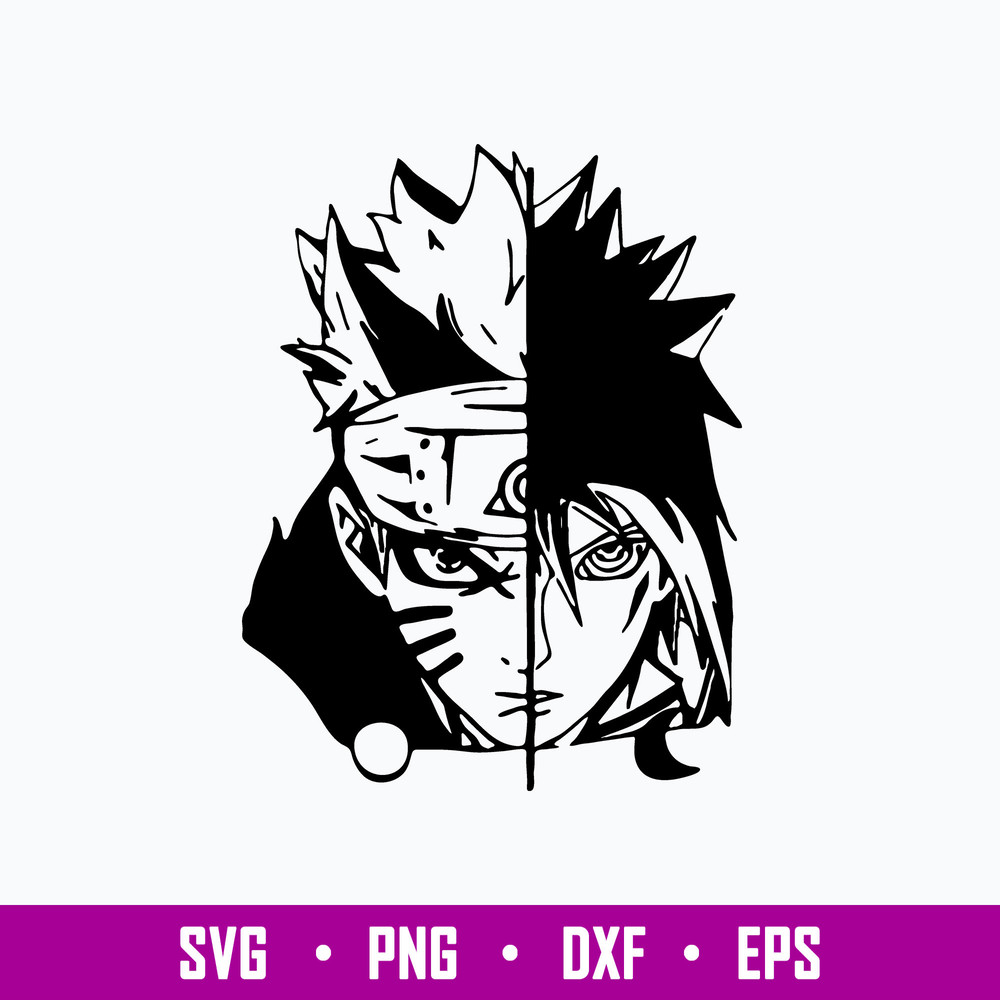 Naruto Sasuke Svg, Anime Svg, Png Dxf Eps File.jpg