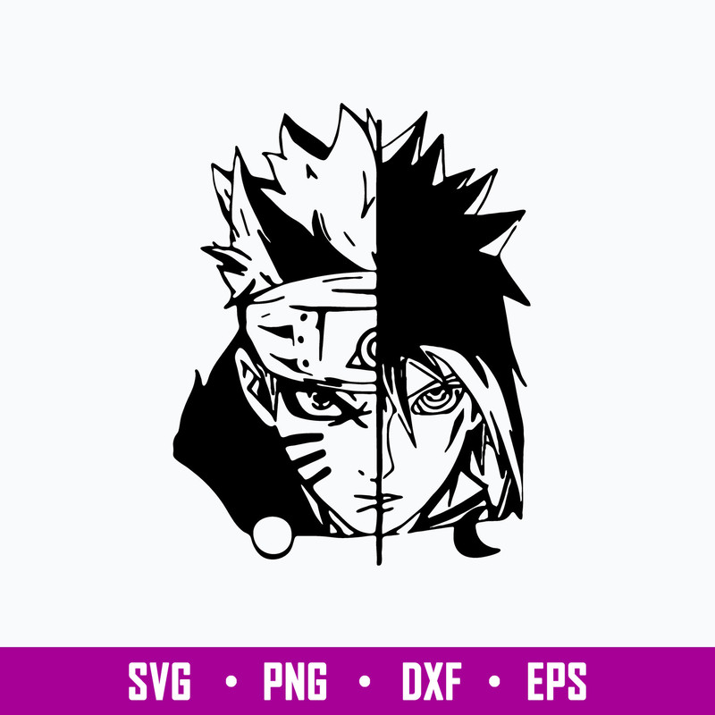 Naruto Sasuke Svg, Anime Svg, Png Dxf Eps File.jpg