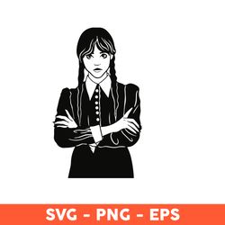 Wednesday SVG, Wednesday Png, Wednesday Addams, The Addams Family, Wednesday, Never More - Download File