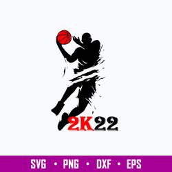 Nba 2K22 Basketball Video Game Series Svg, Png, Dxf Eps File