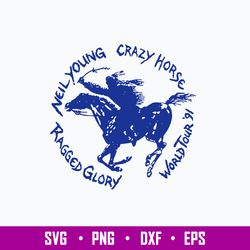 Neil Young Crazy Horse On Tour Svg, Horse Svg, Music Svg, Png Dxf Eps File