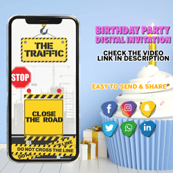 construction birthday invitation dump truck birthday party invitation digger excavator dumper construction site party