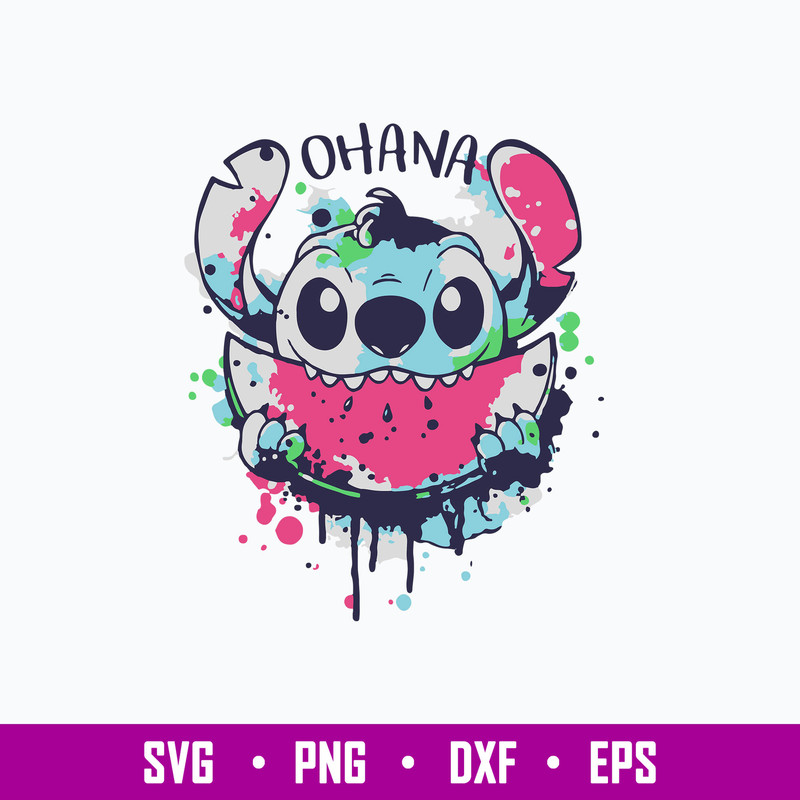 Ohana water melone Svg Stitch Svg, Png Dxf Eps File.jpg
