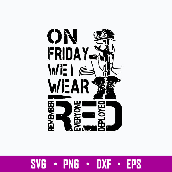 On Friday We Wear Red Svg, Png Dxf Eps File.jpg