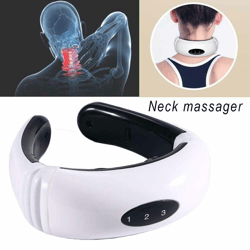 Revitalize Your Neck with Electric TENS Unit Pulse Massager and Magnetic Therapy for Ultimate Relaxation