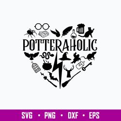 Potterholic Svg, Harry Potter Potteraholic Svg, Png Dxf Eps File