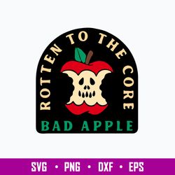 Rotten To The Core Bad Apple Svg, Ghost Svg, Png Dxf Eps File