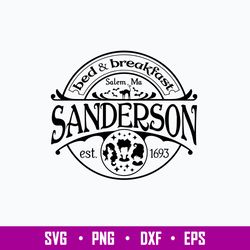 Sanderson Bed And Breakfast Svg, Png Dxf Eps File