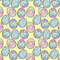 Easter egg yellow digital paper