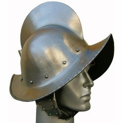 18GA SCA Spanish Morion Helmet Medieval Conquistador Costume Armor Helmet