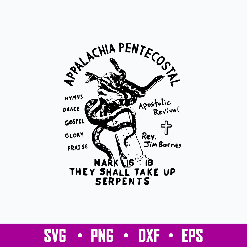 Snake Handling Church Svg, Snake Svg, Png Dxf Eps File.jpg