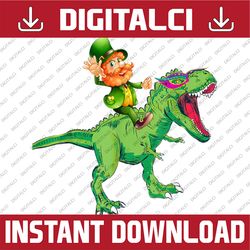 st patricks day leprechaun saurus png sublimation designs
