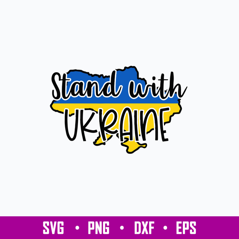 Stand with Ukraine, World Peace Svg, Ukraine Svg, Png Dxf Eps FIle.jpg