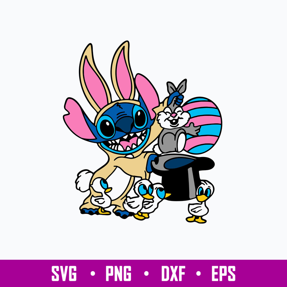 Stitch Bunny Svg, Stich Svg, Cartoon Svg, Png Dxf Eps File.jpg