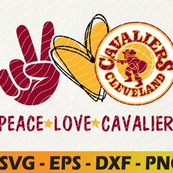 peace love cleveland cavaliers basketball team svg, cleveland cavaliers svg, n b a teams svg, instant download,