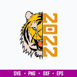 Tiger 2022 Chinese New Year of the Tiger Svg, Png Dxf Eps File