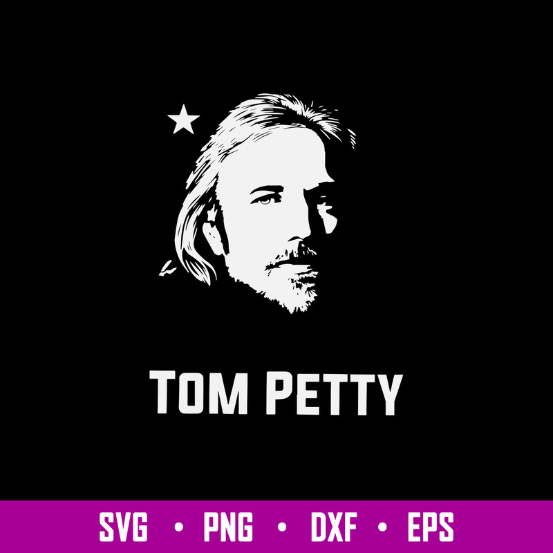 Tom Petty Half Face Svg, Tom Petty Svg, Png Dxf Eps File.jpg